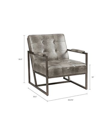 Furniture - Waldorf Tufted Lounge Chair, Quick Ship