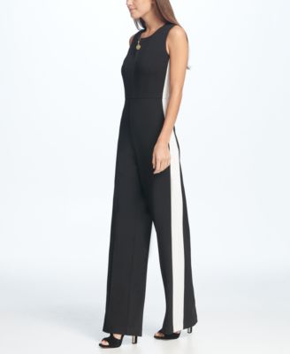 side stripe jumpsuit