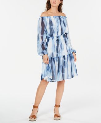 tommy hilfiger off shoulder dress