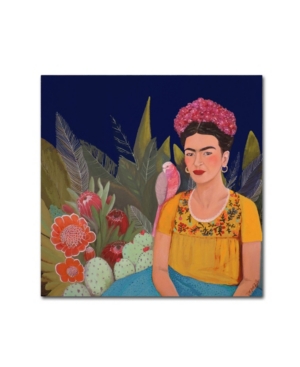 Trademark Global Sylvie Demers 'frida A Casa Azul Revisitated' Canvas Art In Multi