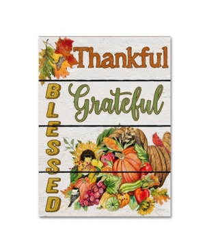 Trademark Global Jean Plout 'thanksgiving 11' Canvas Art In Multi