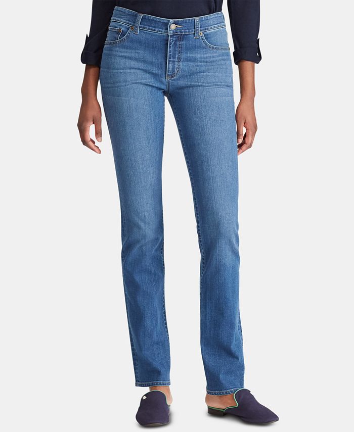 Lauren Ralph Lauren Petite Premier Straight Jeans - Macy's
