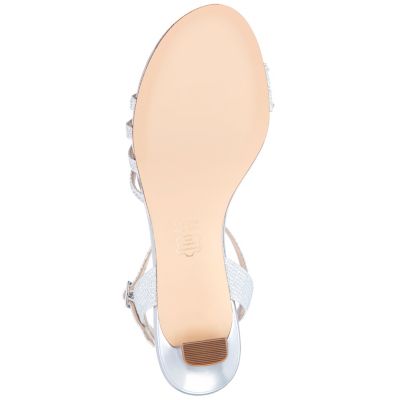 Women's Nelena Rhinestone Kitten Heel Sandals