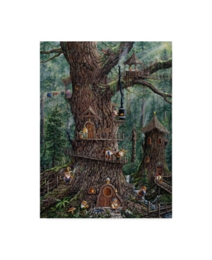 Trademark Global Jeff Tift 'gnomes Sweet Home' Canvas Art In Multi