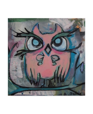 Trademark Global Zwart 'owl' Canvas Art In Multi