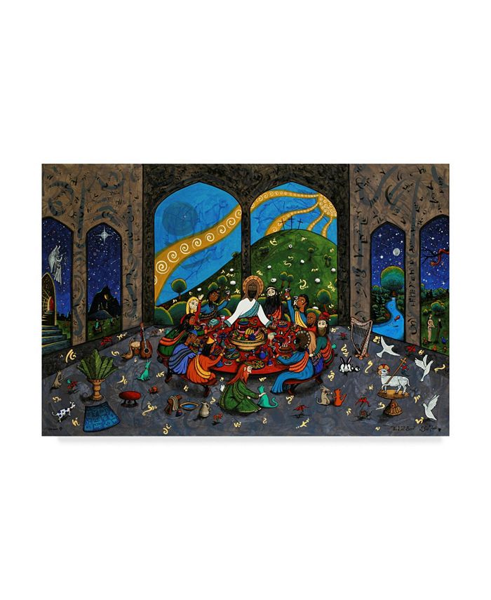 Trademark Global Jake Hose 'The Last Supper' Canvas Art 24" x 16" x 2