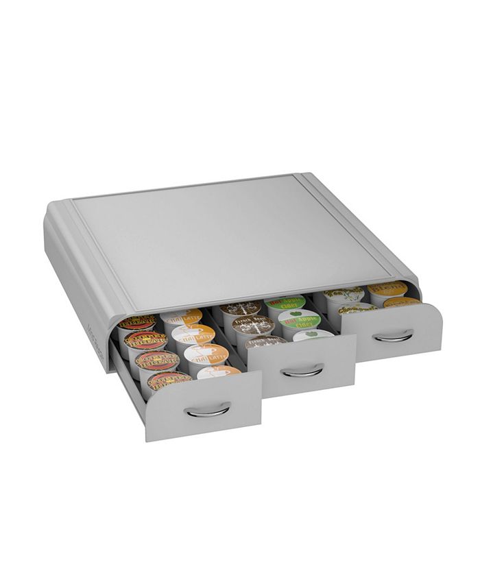 Mind Reader Organizer Per 72 Capsule Dolce Gusto, Keurig, Verismo E CBTL – Cassetto Portacialde Da Appoggio, Nero