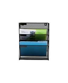 Newspaper and Magazine Rack for Bathroom, Office, Entryway Metal Mesh