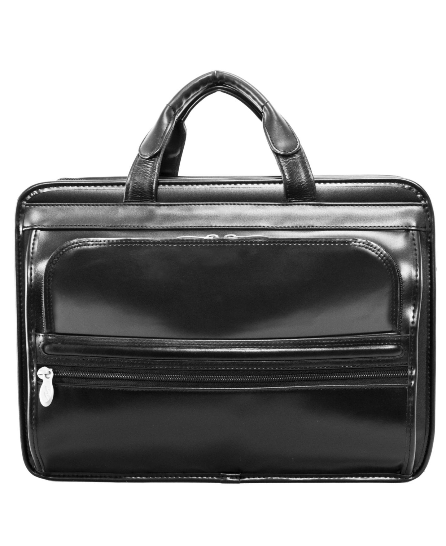 Сумка McKlein Elston Checkpoint-Friendly Double Compartment Laptop Briefcase, цвет: Чёрный — фото 2