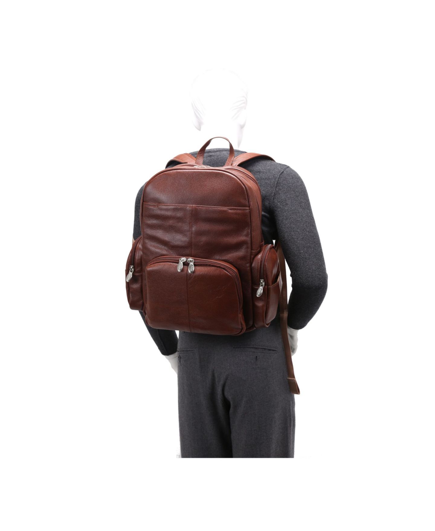 Рюкзак McKlein Cumberland 15" Dual Compartment Laptop, цвет: Коричневый — фото 5