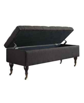 Elle D&eacute;cor Collette Tufted Storage Bench