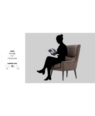 Elle D&eacute;cor Modern Wingback Chair