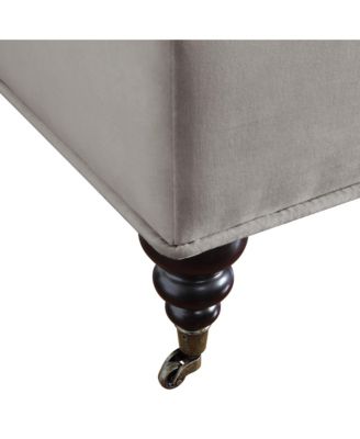 Abbot Square Tufted Ottoman with Storage and Casters