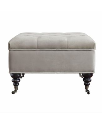 Abbot Square Tufted Ottoman with Storage and Casters