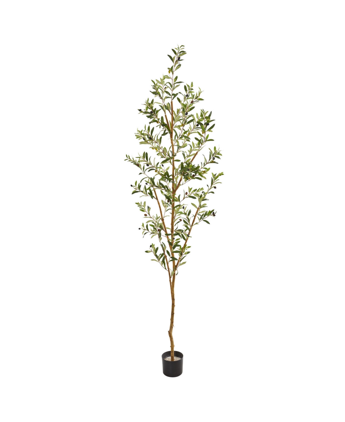 Shop Nearly Natural 82" Olive Artificial Tree In Green