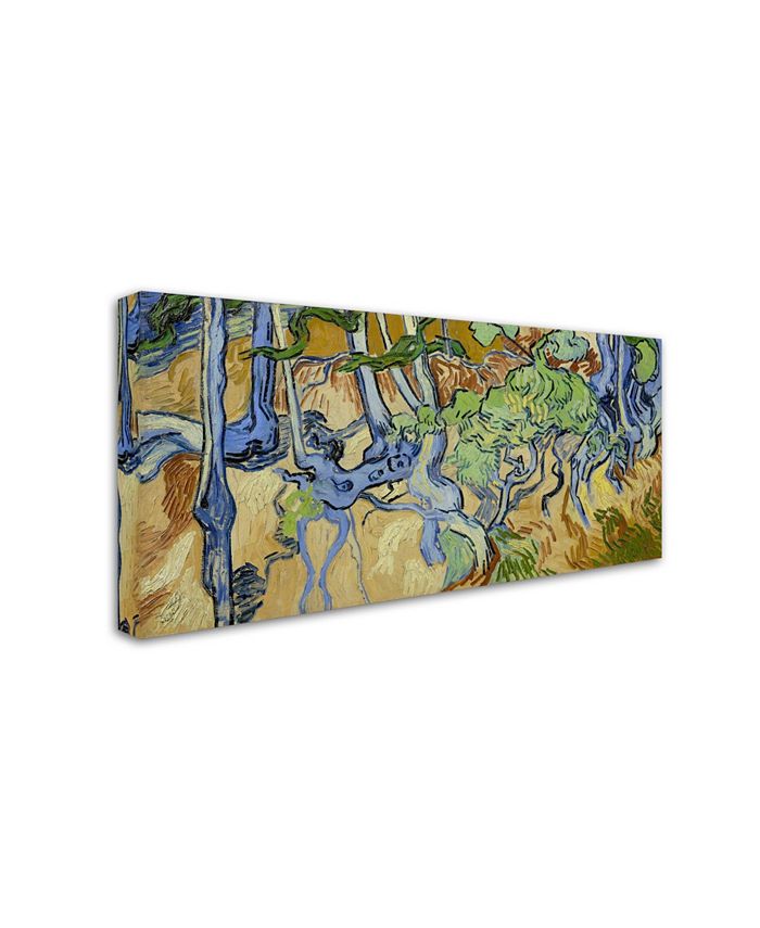 Trademark Global Van Gogh 'Tree Roots' Canvas Art 10" x 19" x 2" Macy's