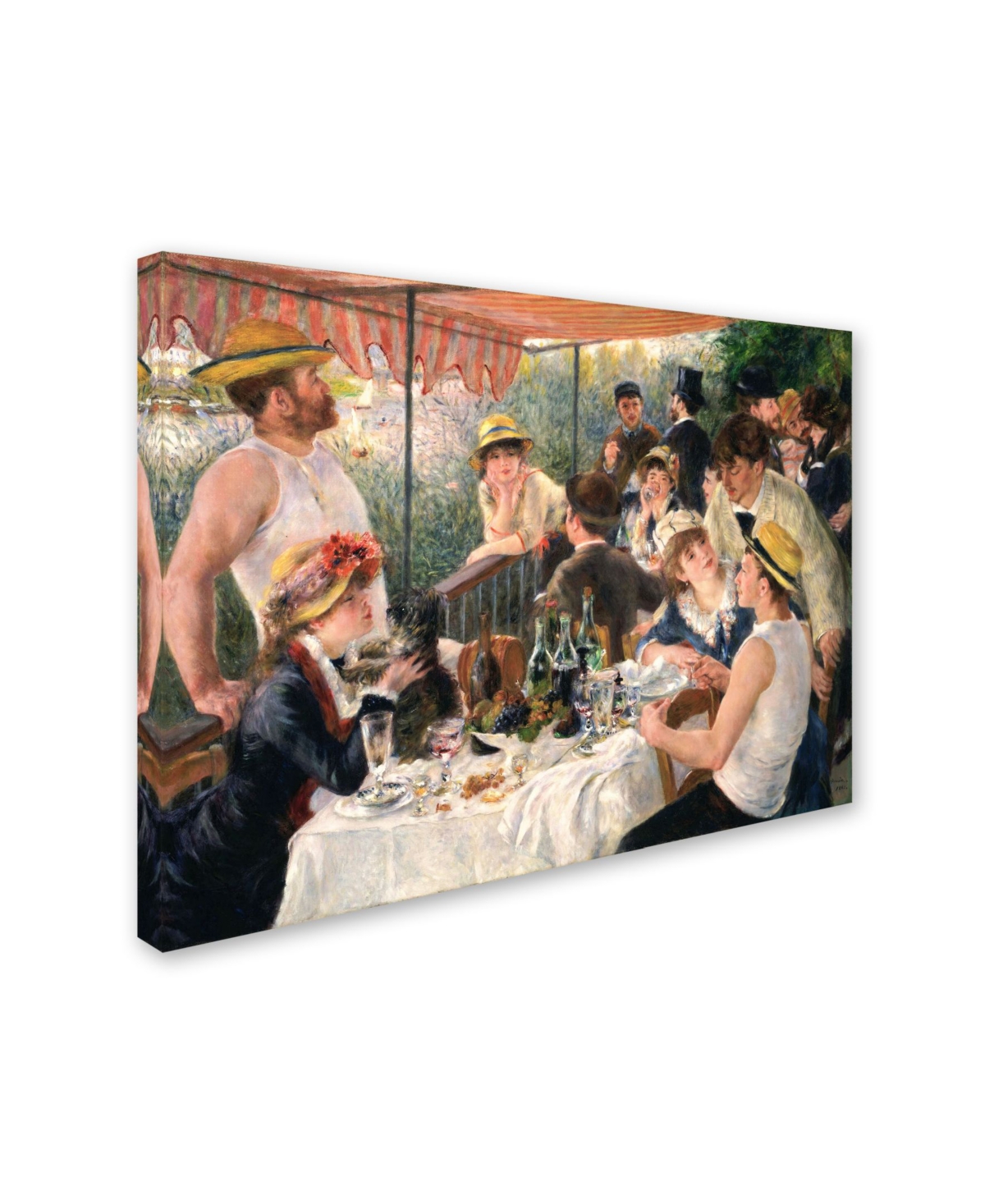 Pierre Renoir 'The Luncheon of the Boating Party' Canvas Art - 2