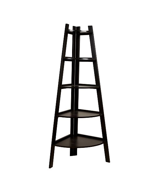 Danya B Five Tier Corner Ladder Display Bookshelf & Reviews Macy's