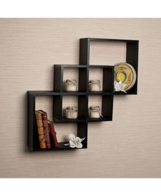 Danya B Intersecting Squares Decorative Wall Shelf - Macy's