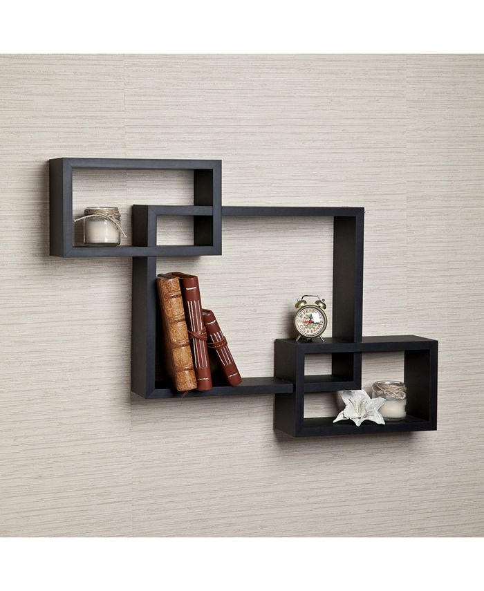 Danya B Intersecting Laminate Wall Shelf Macy's