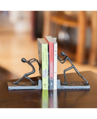 Danya B Men Pushing Metal Bookend Set - Macy's