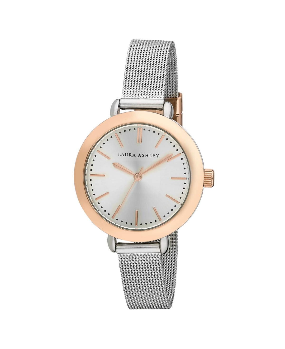 Laura Ashley Two Tone Rose Gold Mesh Watch