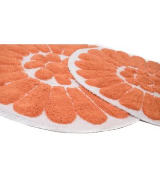 Bursting Flower 2-Pc. Bath Rug Set