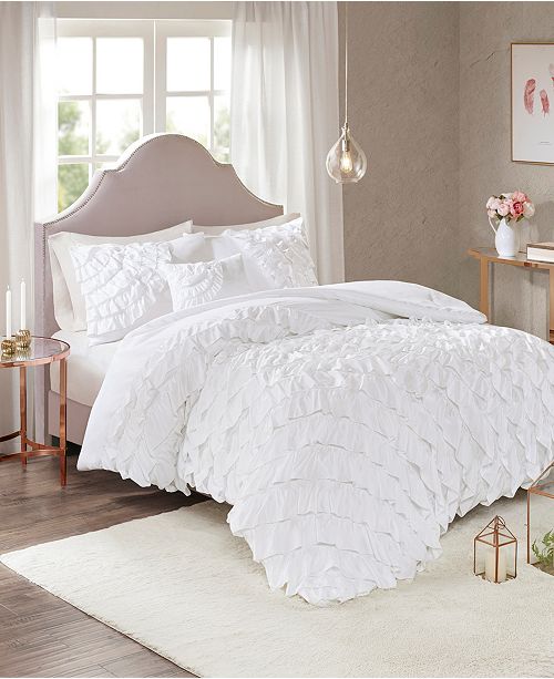 Madison Park Octavia King California King 4 Piece Ruffled