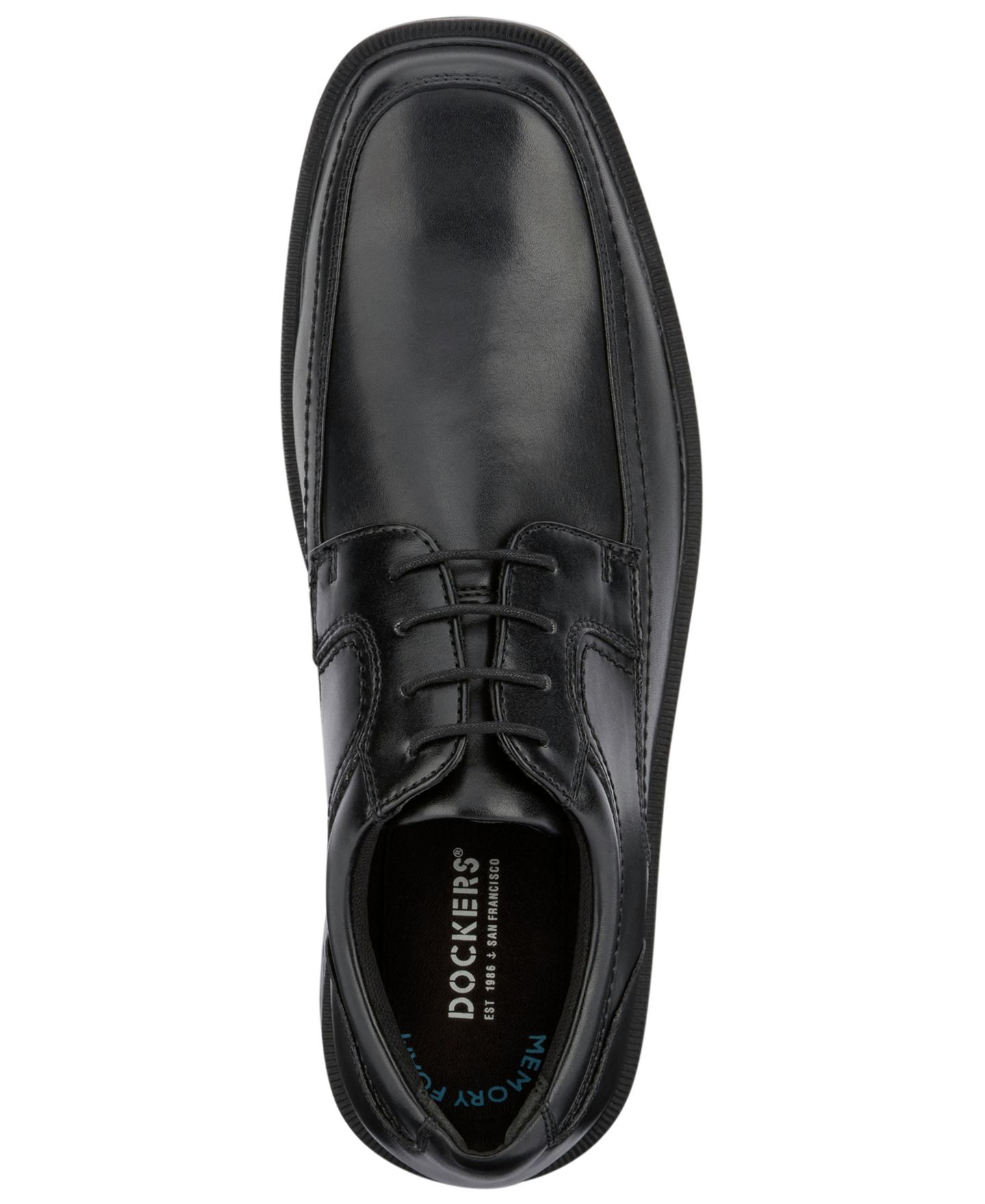 Dockers Men's Manvel Faux Leather Oxfords, цвет: Чёрный — фото 6