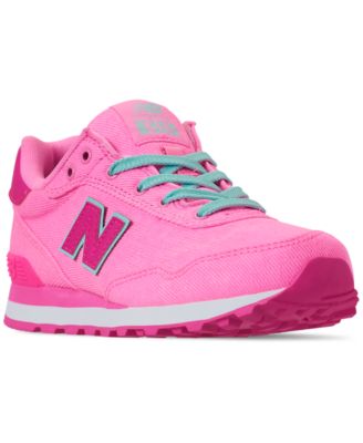 New Balance - Little Girls' 515 Spring Canvas Casual Sneakers from Finish Line