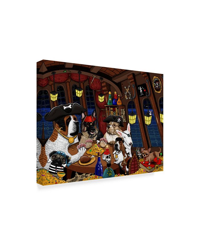 Trademark Global Jake Hose 'Dogs Of The Caribbean' Canvas Art 24" x