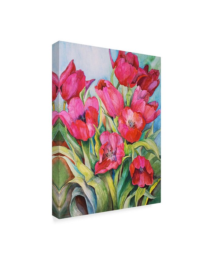 Trademark Global Joanne Porter 'Red Tulips' Canvas Art - 24