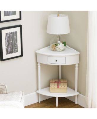 Favorite Finds Corner Stand Table with Storage
