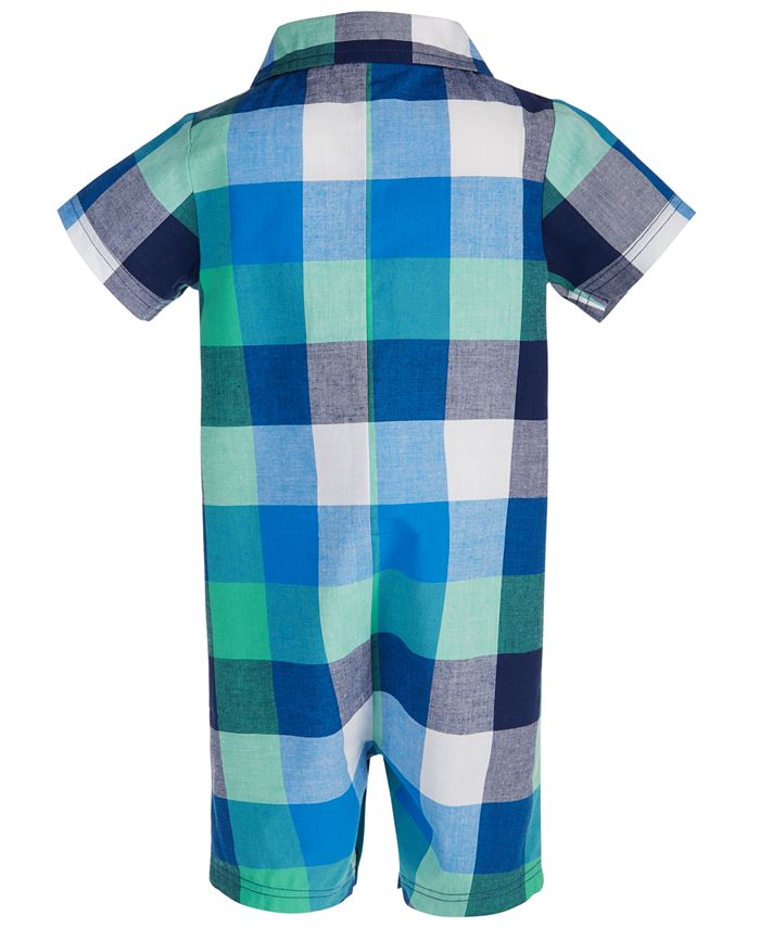 First Impressions Baby Boy Plaid Romper Macy's