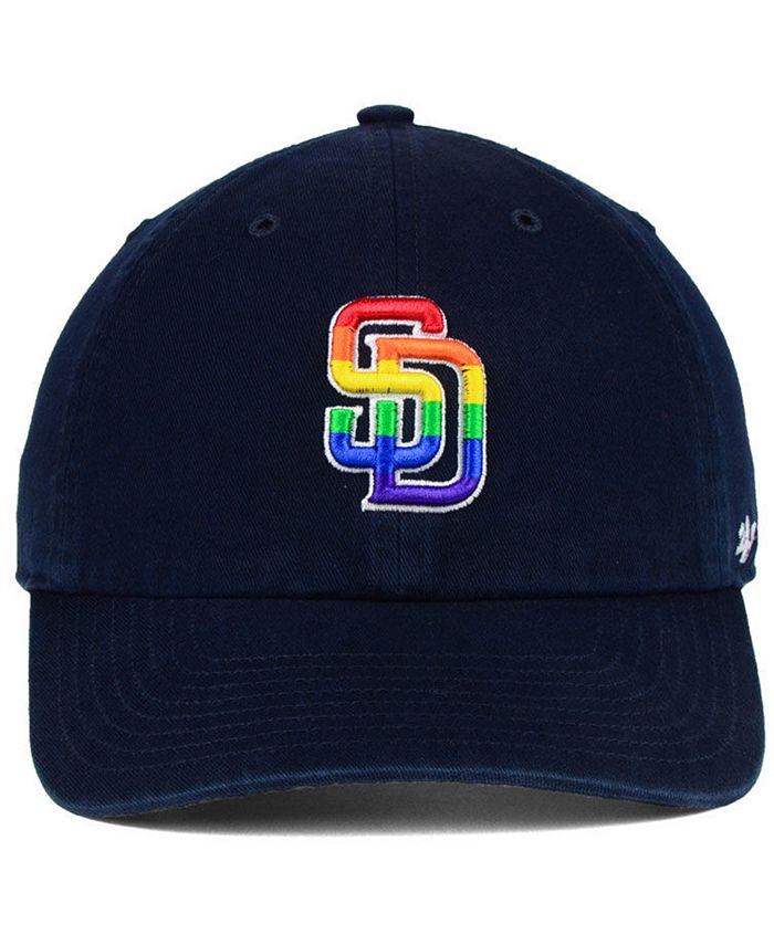 '47 Brand San Diego Padres Pride CLEAN UP Strapback Cap Macy's