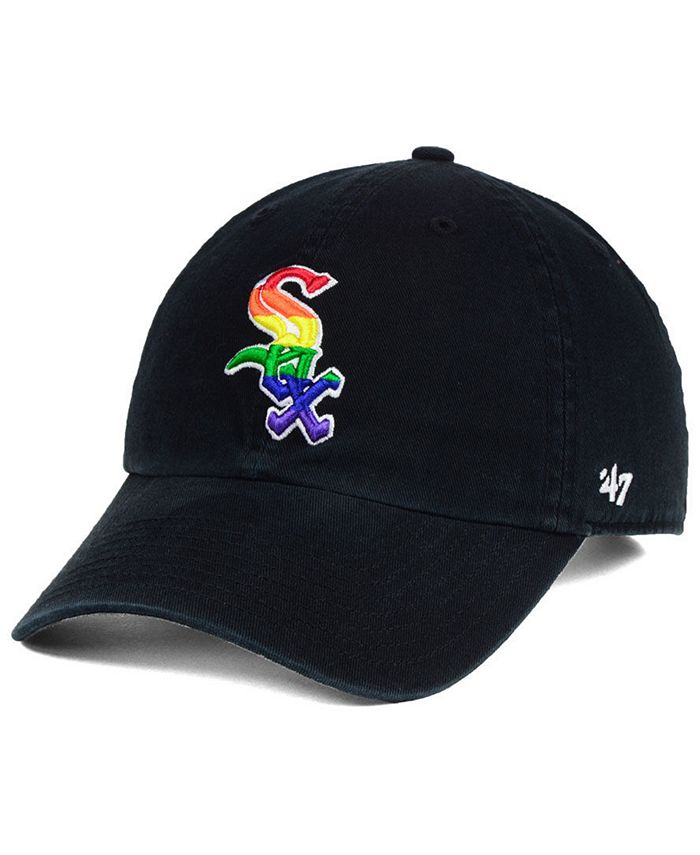 47 Brand Chicago White Sox Pride CLEAN UP Strapback Cap - Macy's