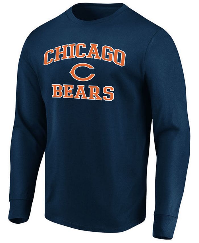 Majestic Men's Chicago Bears Heart and Soul Long Sleeve T-Shirt - Macy's