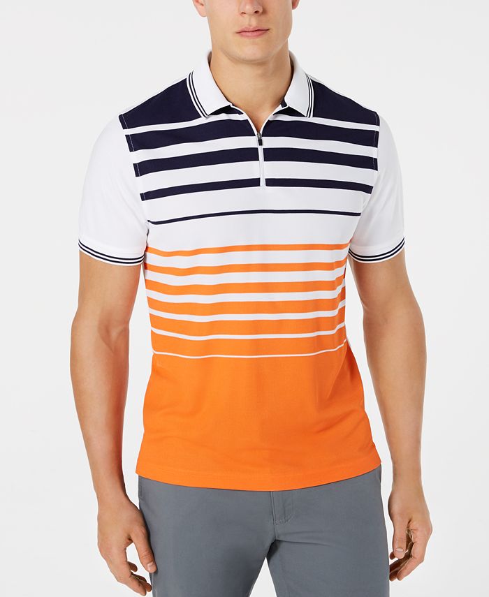 Club Room Men's Ombre Stripe Sport Polo, Created for Macy's - Macy's