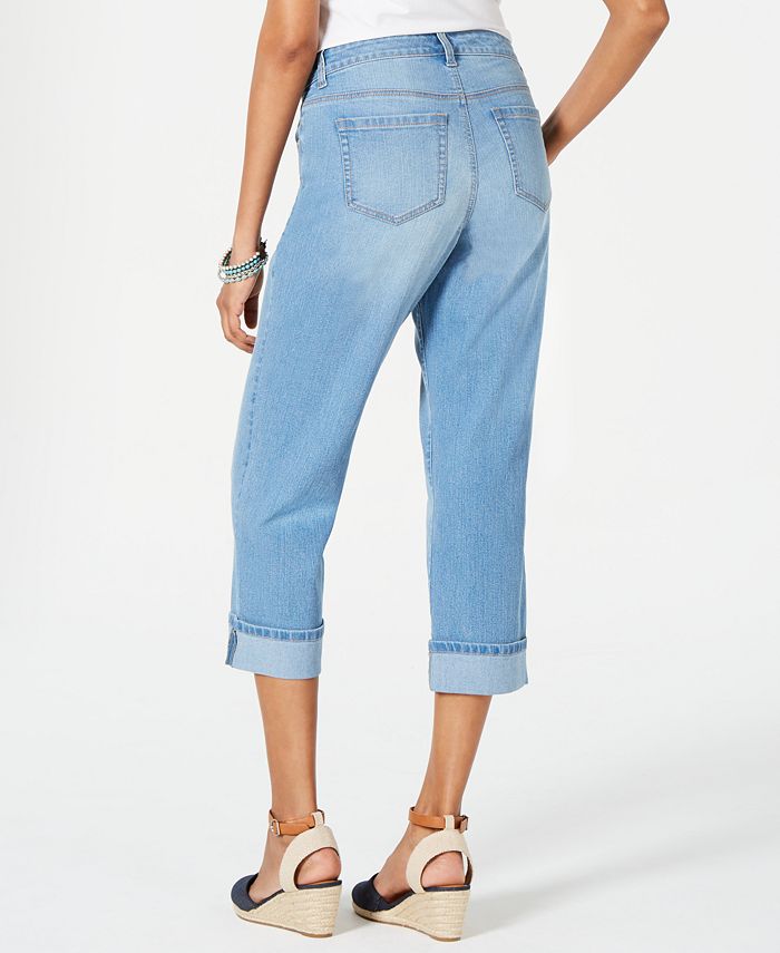 Style & Co Petite Cuffed Capri Jeans, Created for Macy's - Macy's