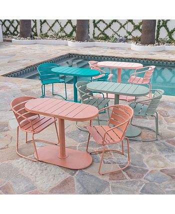 Noble House - Santa Monica Outdoor 3pc Dining Set, Quick Ship