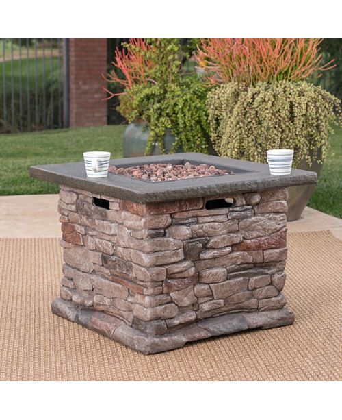 Noble House Stonewall Outdoor Fire Pit Reviews Furniture Macy S