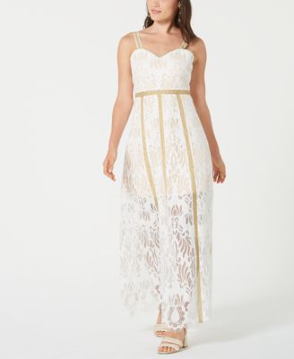 macys gold gown