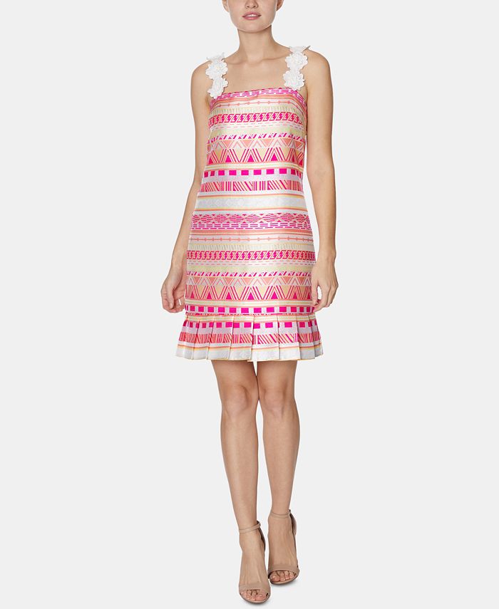 Laundry by Shelli Segal FlowerStrap Jacquard Dress Macy's