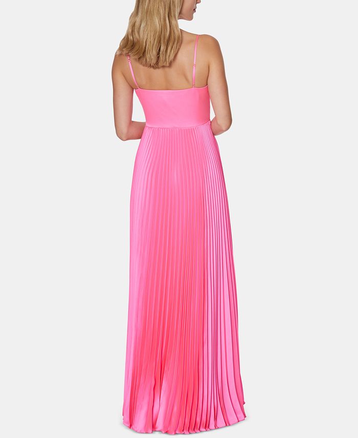 Laundry by Shelli Segal VNeck Pleated Gown Macy's