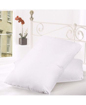 Sweet Home Collection - Down and Feather Blend 100% Cotton Cover Premium Standard Pillow 2-Pack