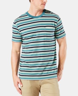 Dockers - Men's Alpha Striped Pocket T-Shirt