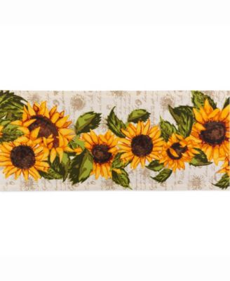 Rustic Sunflowers Printed Table Runner 14" X 72"