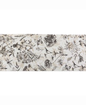Botanical Print Table Runner 14" X 72""