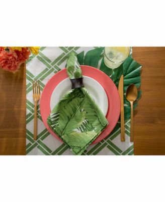Banana Leaf Print Napkin Set of 6