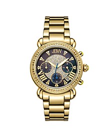 Women's Victory Diamond (1/6 ct.t.w.) 18k Gold Plated Stainless Steel Watch